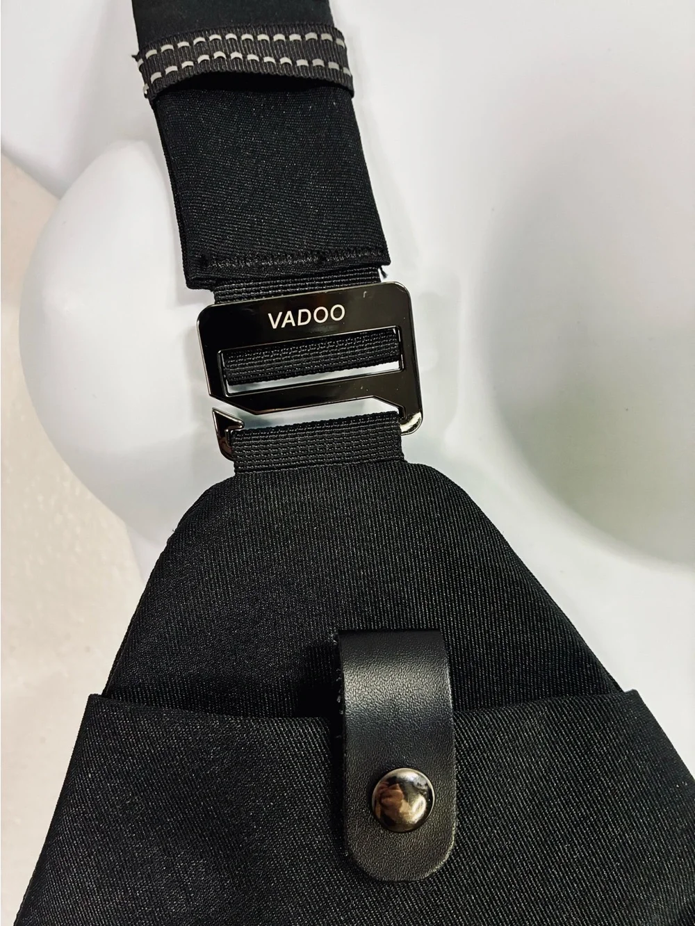 VADOO Sling RFID Blocking Bag Anti-theft Crossbody Shoulder Black Unisex
